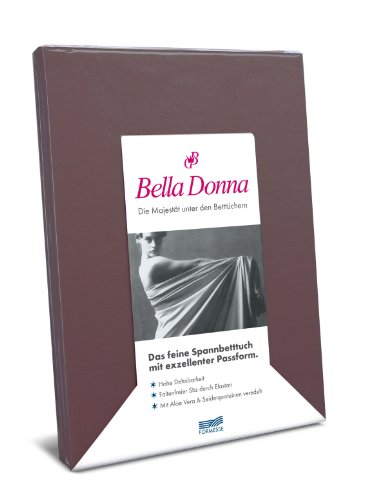 Spannbettlaken Bella Donna Jersey für Matratzen & Wasserbett 140-160 x 200-220 cm in Platin von Bella Donna