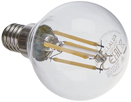 BELLALUX LED-Lampe, Sockel E14, Kaltweiß (4000K), Klares Filament, Tropfenform, Ersatz für herkömmliche 40W-Glühbirne, 1er-Pack von Bellalux