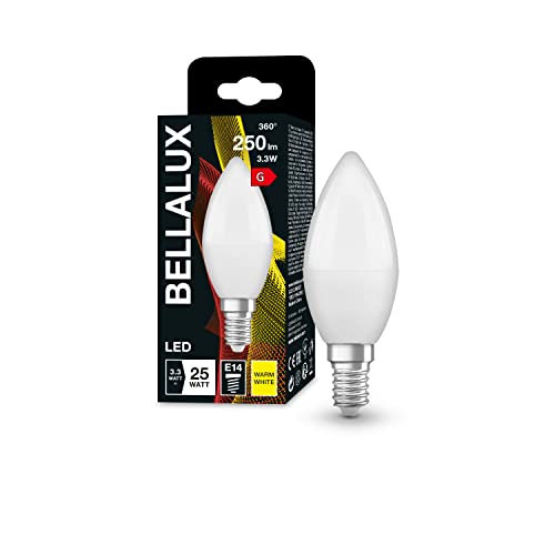 Bellalux LED-Lampe, Sockel: E14, Warm White, 2700 K, 3,20 W, Ersatz für 25-W-Glühbirne, ST CLAS B, 6er- Pack von Bellalux