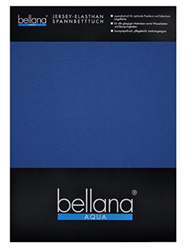 bellana® Aqua Jersey Multifunktions-Spannbettlaken für Wasserbetten in Normal- und Übergrößen, 90-100-120x200-220 cm in royal von Bellana