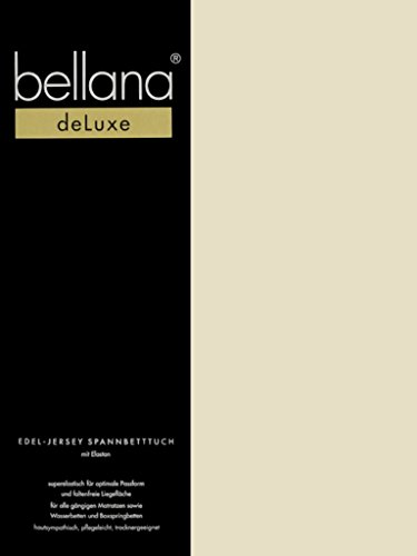 bellana® Deluxe Spannbetttuch für Wasserbetten und Boxspringbetten, 180-200 x 200-220 cm, Sand von bellana