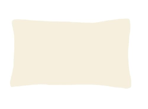 Bellana Edel Jersey Kissenbezug de Luxe Stretch Jersey 40x60 cm in Creme von Bellana