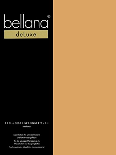 bellana® Deluxe Spannbetttuch für Wasserbetten und Boxspringbetten, 140-160 x 200-220 cm, Mandarine von bellana
