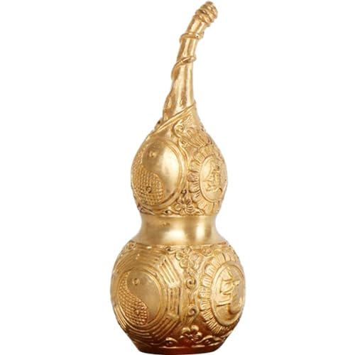 Bemvp Chinesische Glückskürbis-Ornament, Messing Wu Lou Feng Shui Glücksfigur Ornament Für Einweihungsgeschenke Heimdekoration von Bemvp