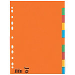 Bene Blanko Register DIN A4 Farbig Sortiert 10-teilig Pappkarton 4 Löcher 97410 10 Stück von Bene
