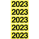 Bene Selbstklebende Jahresetiketten 2023 Gelb 48 x 19 mm 100 Stück von Bene