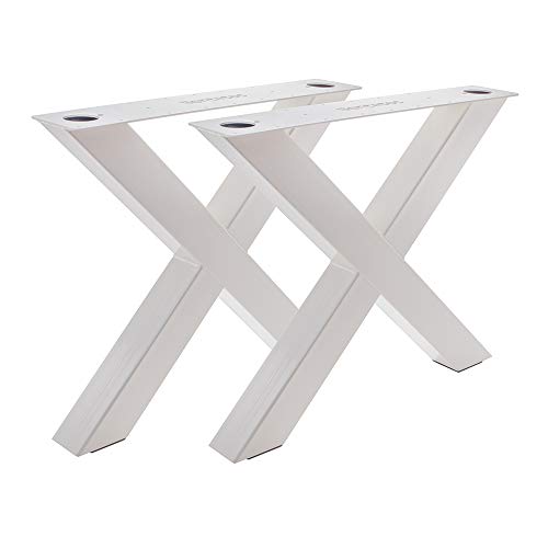 Bentatec 2 Stück Tischgestell X100/100 Weiß von Bentatec