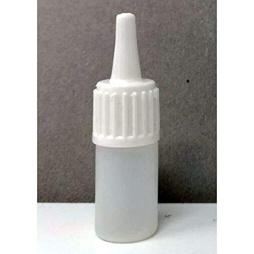 Ber-Fix 10x Industrie-Sekundenkleber - 10g/15ml Leerflasche DIN18 mit 18mm Verschluss, Dosierspitzen & Kappen für Flüssigkeiten, Öle & Klebstoffe von Ber-Fix