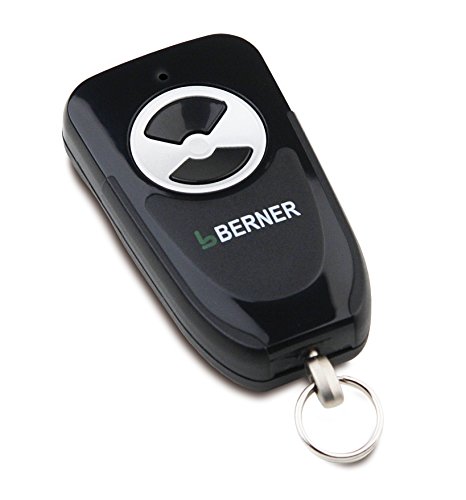 Berner Miniatur Handsender BHS121 (Frequenz 868 MHz, Zubehör für Torantriebe, 2 Kanal, inkl. Ringöse, mit roter LED) 2905030 von BERNER TORANTRIEBE