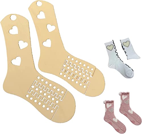 1 Paar größenverstellbare Sockenblocker, Sockenspanner aus Holz zum Stricken und Häkeln von Socken, DIY-Strickmodell, Stil A von Berrywho