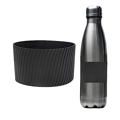 2pcs Silikon Becherhülsen - Kaffeetassen Hülse - Tassenhülse - Tassenhülsen - Silikonhülle Für Flaschen | 8 Cm Durchmesser, Wasserhitzebecher Silikonhülle, Beständiges Rutschfeste Kaffeetassenhülse, von Besreey