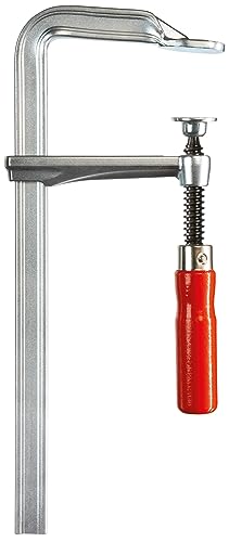 BESSEY Ganzstahl-Schraubzwinge GZ25, Spannweite 250 mm Ausladung 120 mm, größere Stabilität, Zwinge für präzises fixieren, wechselbare Druckplatte, Gewicht 1,34 Kg von Bessey