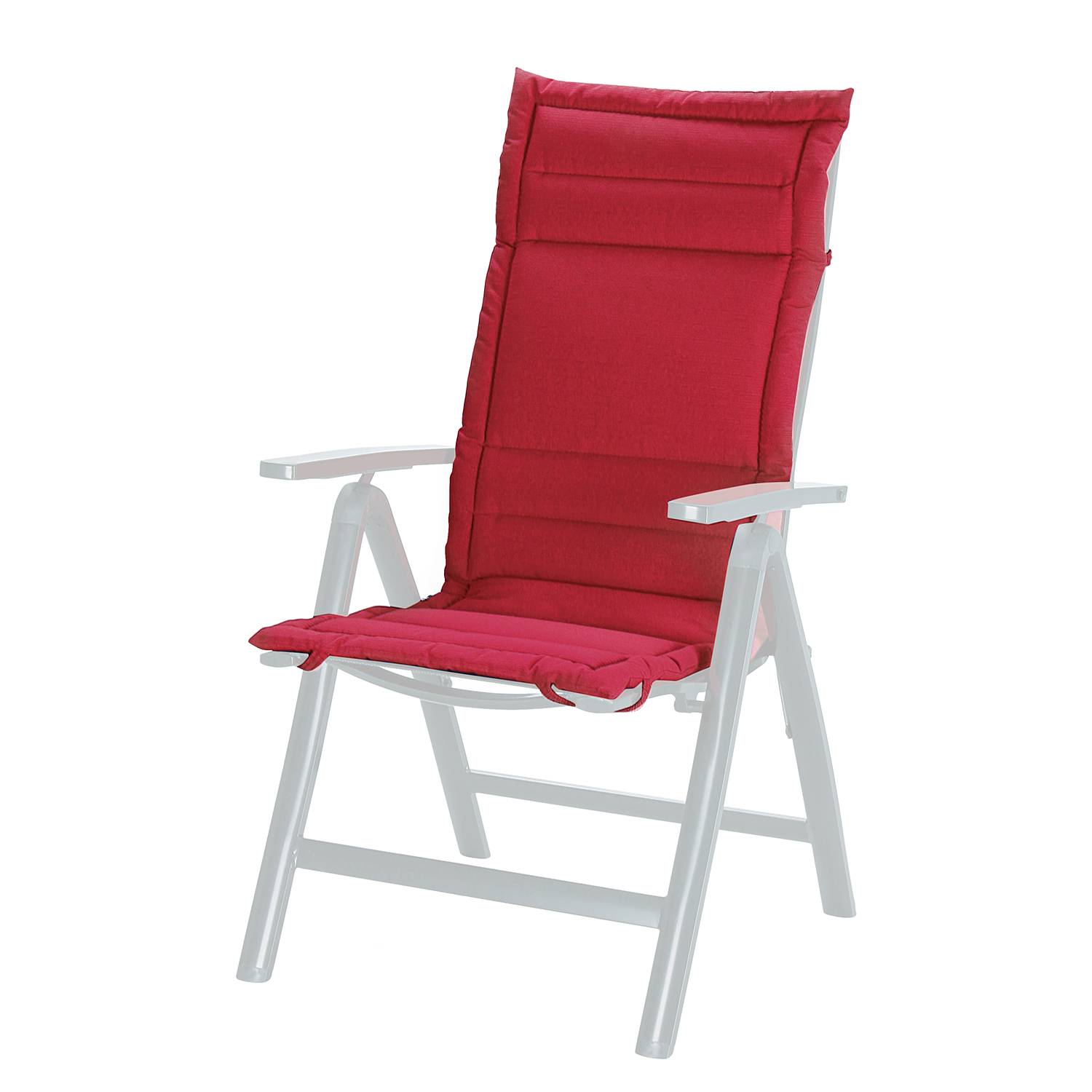 Best Freizeitmöbel Auflage Pipa Beach II 50x4x120 cm (BxHxT) Rot Mischgewebe von Best Freizeitmöbel