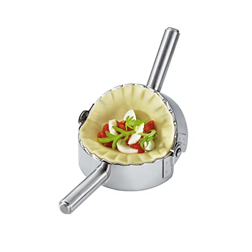 Best Utensils Edelstahl Ravioli-Form Empanada Presse Pierogi Dumpling Maker Wrapper Gebäck Teigschneider Küchenzubehör (L: 12,1 cm) von KAYCROWN