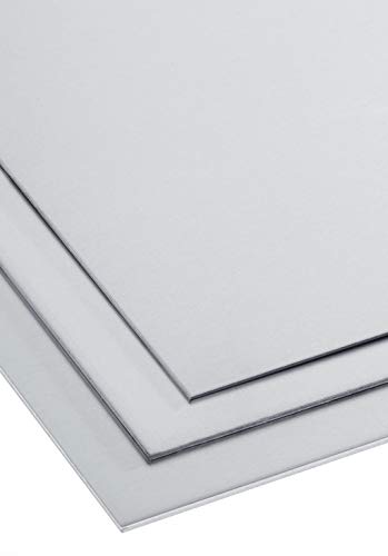 Alu Eloxiert E6/EV1 1,5mm 2mm 3mm dick Aluminium Silber Zuschnitt individuell auf Maß NEU Silber Eloxiert (1000 mm x 300 mm, 3 mm) von Bestell_dein_lochblech