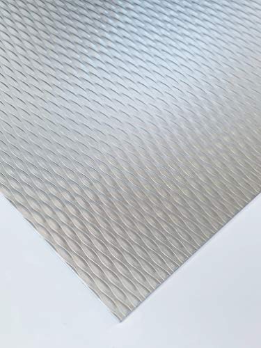 Edelstahl Strukturblech 5WL Dekorblech mit einseitig Schutzfolie t= 1,0 mm dick NEU Designblech (500 mm x 300 mm) von Bestell_dein_lochblech