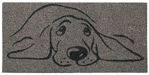Bestgoodies graue Kokosfaser Fußmatte 50x75 cm (Hund), weitere Motive erhältlich von Bestgoodies