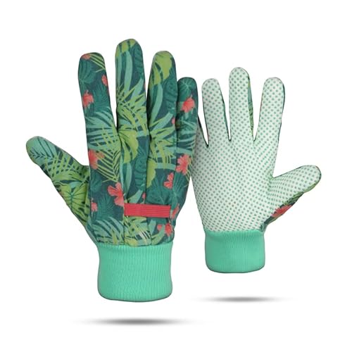 Gartenhandschuhe M/L (8-8,5) für Damen/Herren - Atmungsaktiv - (2 Paar) Robuste Schutzhandschuhe - Antirutsch Beschichtung - Für Pflanz und Gartenarbeit von Bestlivings