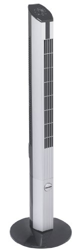 Bestron Design-Turmventilator mit Schwenkfunktion, Höhe: 107 cm, 50 W, Schwarz/Grau von Bestron