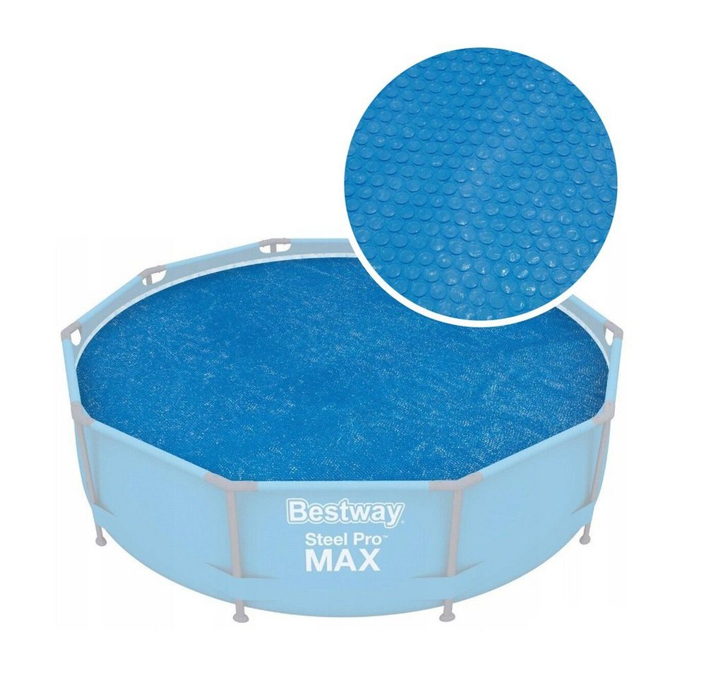 Bestway Pool-Abdeckplane Bestway Pool Solarfolie Solarplane Solarheizung Rund 549 cm - 58173 von Bestway