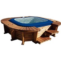 Whirlpool aus Holz K2O Malibu für 4-6 Personen Quadratisch 250x275x71 cm von K2O