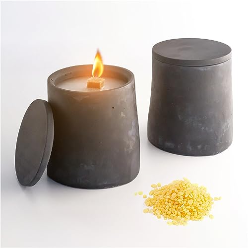 BETOLZ® CLARUS Design Kerzenfresser für Kerzenreste verwerten/Dauerkerze/Schmelzlicht Outdoor für Wachsreste mit Dauerdocht - 2xM von Betolz