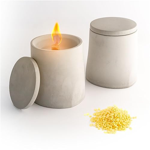 BETOLZ® CLARUS Design Kerzenfresser für Kerzenreste verwerten/Dauerkerze/Schmelzlicht Outdoor für Wachsreste mit Dauerdocht - 2xM von Betolz