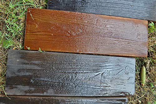 2 Formen Old Holzbretter Beton Form Garten-Trittsteinpfad Gartenweg Kunststoff Plastik #S05 von Betonex