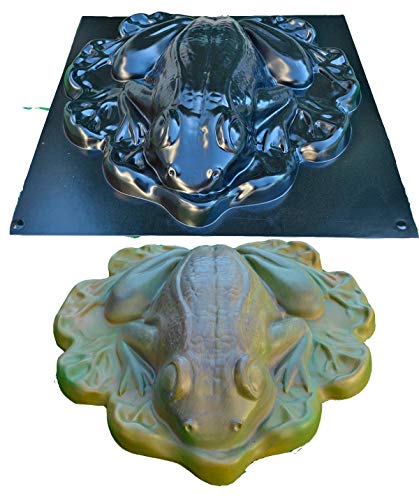 Frosch auf Leafs Form Beton Stein Garten Kunststoff A05 (S) von Betonex