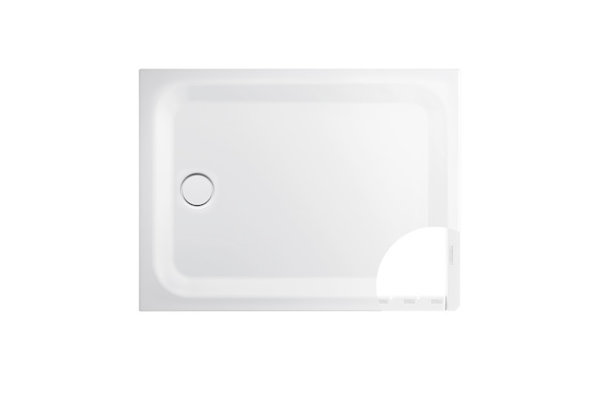 Bette Ultra Rechteck-Duschwanne mit Minimum-Wannenträger, 1100x900x35mm, 8630, Farbe: Raven von Bette