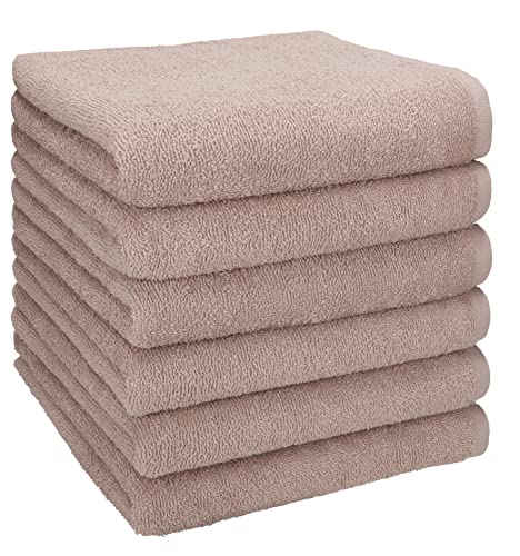 Betz Berlin 6er Pack Handtücher Set Handtuch Größe 50x100 cm 100% Baumwolle Cappuccino - Berlin von Betz