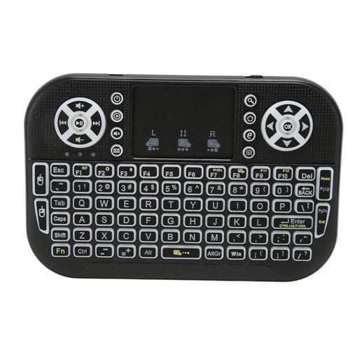 Bewinner Drahtlose -Tastatur mit Touchpad, Wiederaufladbarer Multi-Touch-Hand-Controller, Wiederaufladbarer Multi-Touch-Hand-Tastatur-Controller für PC von Bewinner