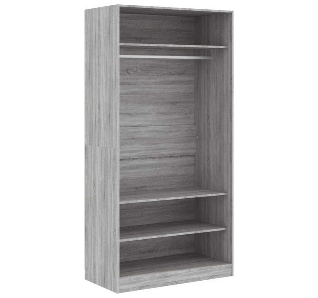 Beyamis Kleiderschrank Beyamis Kleiderschrank Schwarz 100x50x200 cm Holzwerkstoff von Beyamis