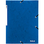 Biella Gummibandmappe 0178401.05 DIN A4 Blau Pappe 23,5 x 32 cm von Biella