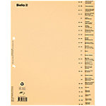 Biella Register DIN A4 Übergröße Braun 26-teilig 2 Löcher 26 Blatt von Biella