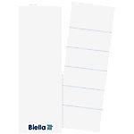 Biella Rückenschilder für 7,0 cm 70 mm Weiss 25 Stück von Biella