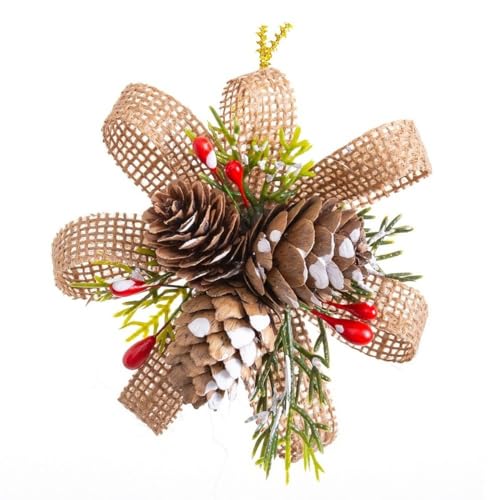 BigBuy Christmas Weihnachtsschmuck Mehrfarbig Natur Kunststoff Faser 10,5 x 4 x 20 cm (3 Stück) von BigBuy Christmas