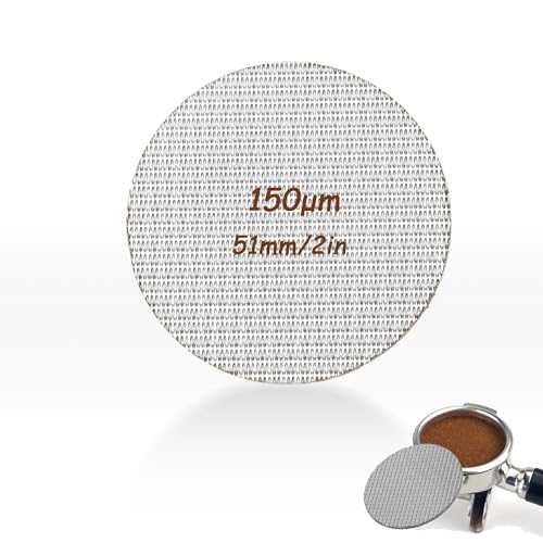Filtersieb, Puck-Sieb Kaffee Kaffeefilterplatte Ersatz-Rückspülfiltersieb für Kaffeemaschinengriff 1,7 mm Dicke(51mm) von BigKing