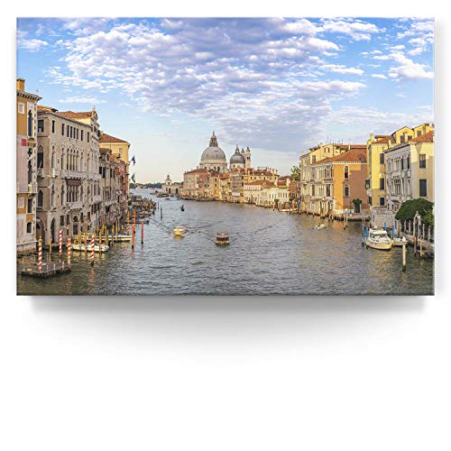 Wandbild Skyline Venedig Canal Grande - 90cm x 60cm Leinwand auf 4cm Keilrahmen von BilderKing