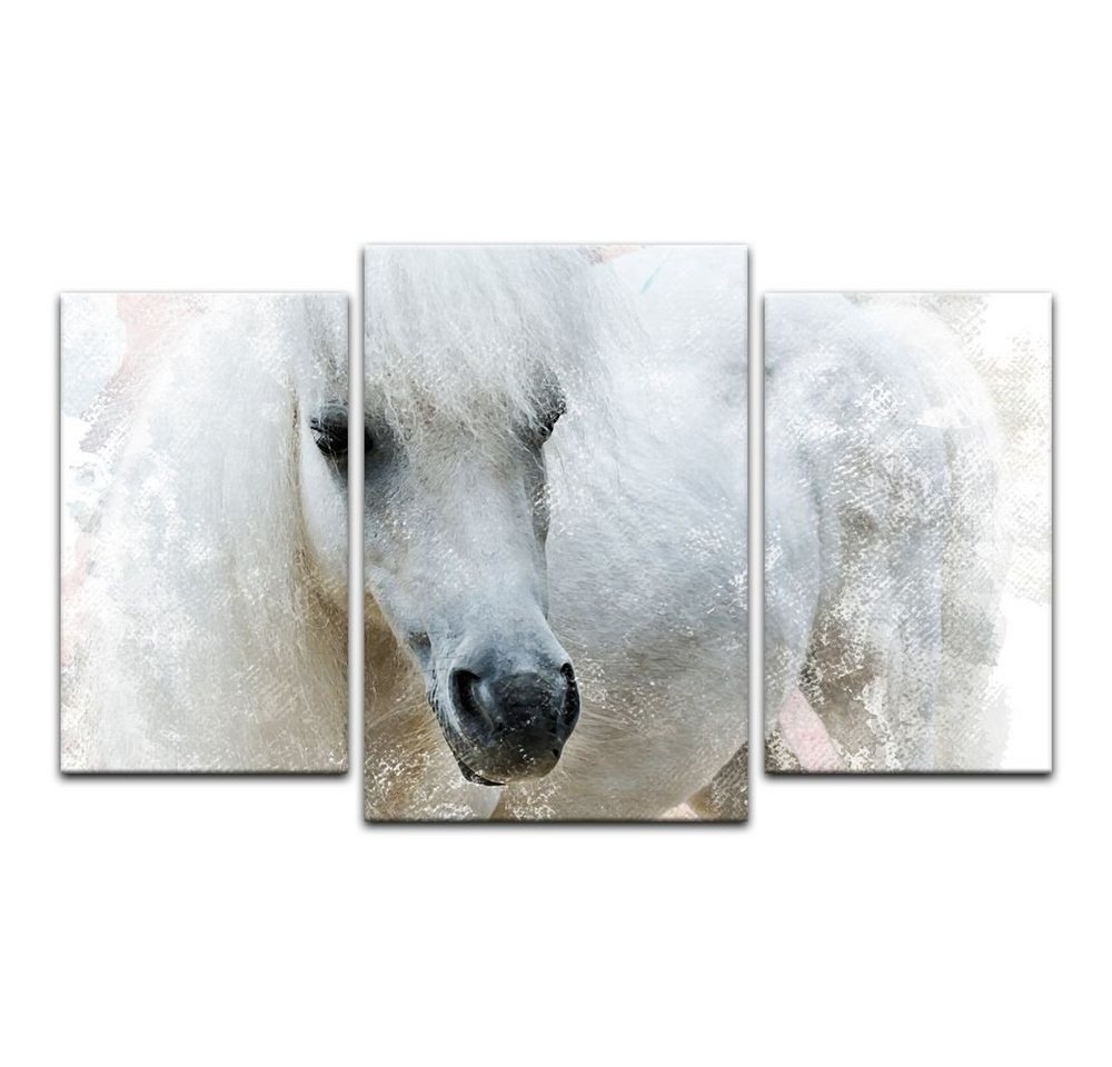 Bilderdepot24 Leinwandbild Aquarell - Pferd, Tiere von Bilderdepot24