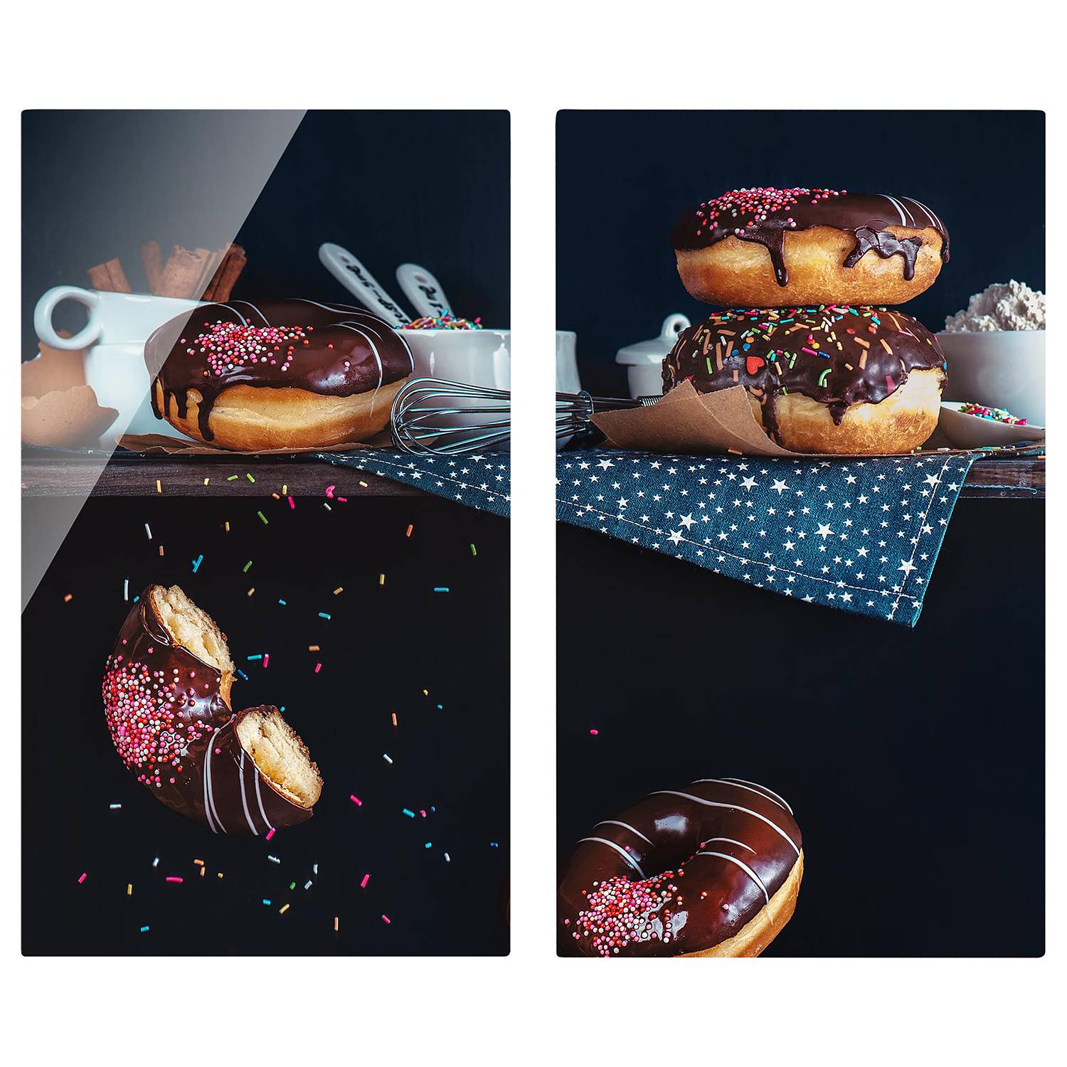 Herdabdeckplatte Donuts vom Küchenregal von Bilderwelten