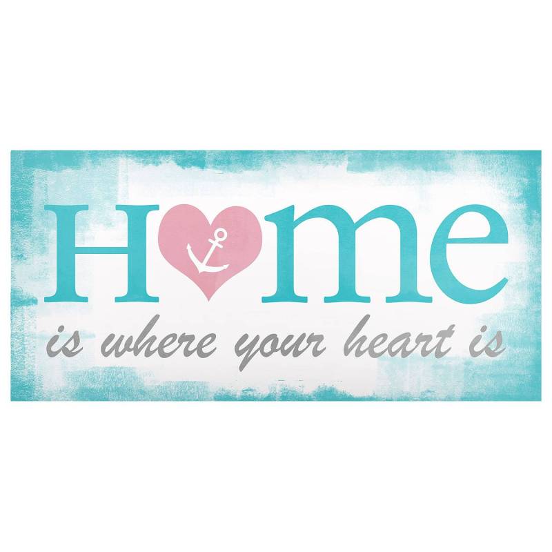 Magnettafel Home is where your Heart is von Bilderwelten