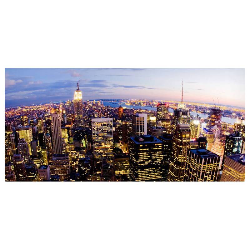 Magnettafel New York Skyline bei Nacht von Bilderwelten