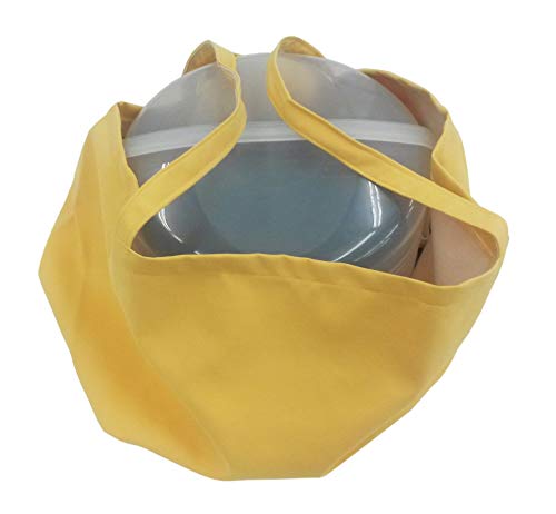 Biona Tasche für Kuchen/Torten ø 36 cm Höhe 20 cm für div. Behälter, Transporttasche, Transportbox, Transportbehälter, Kuchentasche (gelb) von Biona