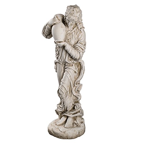 Birendy Wetterfeste Große schwere (6 kg) Statue antike Wassertägerin 74 cm hoch SYL-A 14018 Dekofigur, Statue Figur,Dekorationsfigur Polyresin Gartendekoration Gartenfigur Skulptur von Birendy