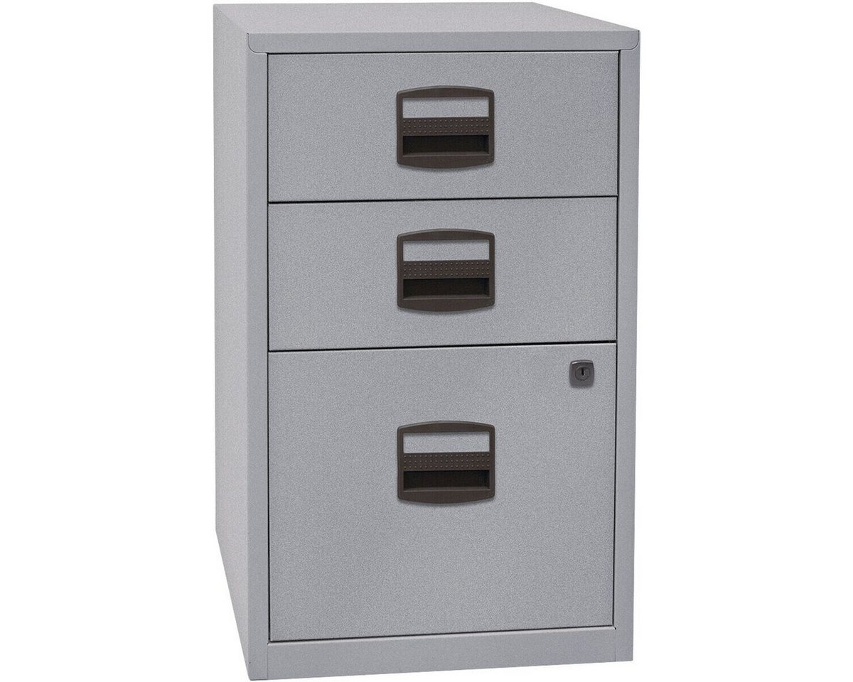 Bisley Home Beistellschrank PFA Schrank aus Stahl, 3 Schubladen, ohne Sockel, A4 von Bisley Home