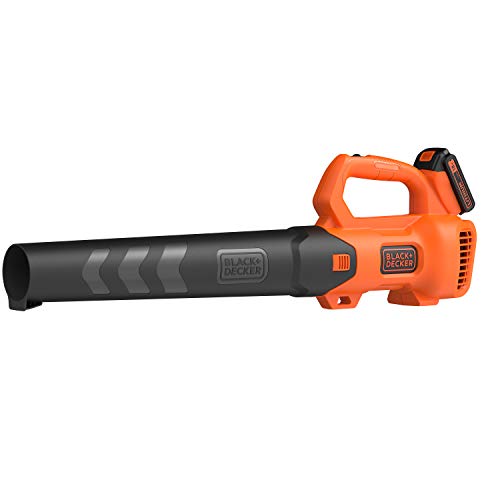 BLACK+DECKER BCBL200L25-QW 18V 2,5Ah Gebläsgeschwindigkeit bis 150 km/h 2 Gänge 1 Akku Ladegerät 2,0 Ah Drehzahlregelung im Griff von Black+Decker