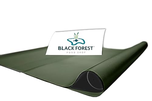 Black Forest Pond Shop Teichfolie olivgrün 6 x 10 m - Made in Germany - Stärke 1 mm -Premium DIY PVC grün 1mm, Maß 6x10m von Black Forest Pond Shop