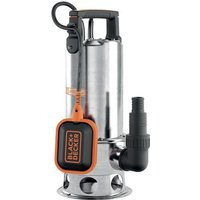 Black+decker BXUP1100XDE Tauchpumpe für Schmutzwasser (1100 w, max. Förderleistung 16.500 l/h, max. Förderhöhe 10,5 m) von Black & Decker