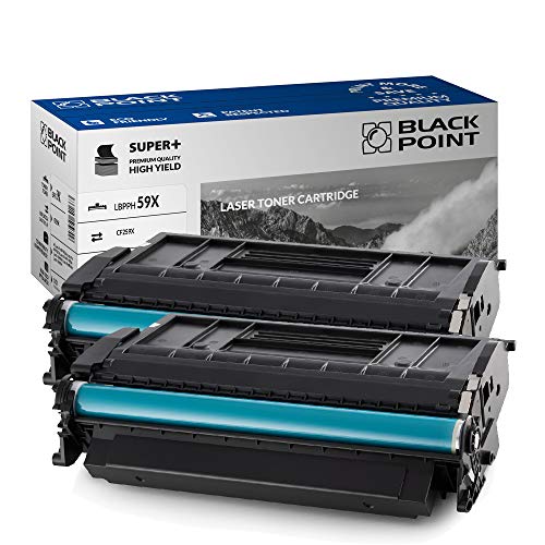 BLACK POINT [MIT Chip Toner 2 St. Kompatibel zu HP 59X CF259X HP 59A CF259A Schwarz für HP Laserjet Pro MFP M428dw Laserjet Pro MFP M428fdn Laserjet Pro M428fdw Laserjet Pro M404dn Pro M404dw M304a von BLACK POINT